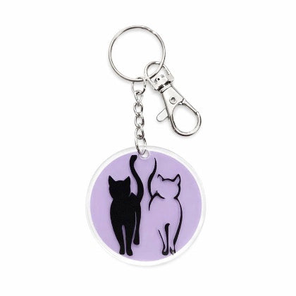 Llavero de pareja de gatos