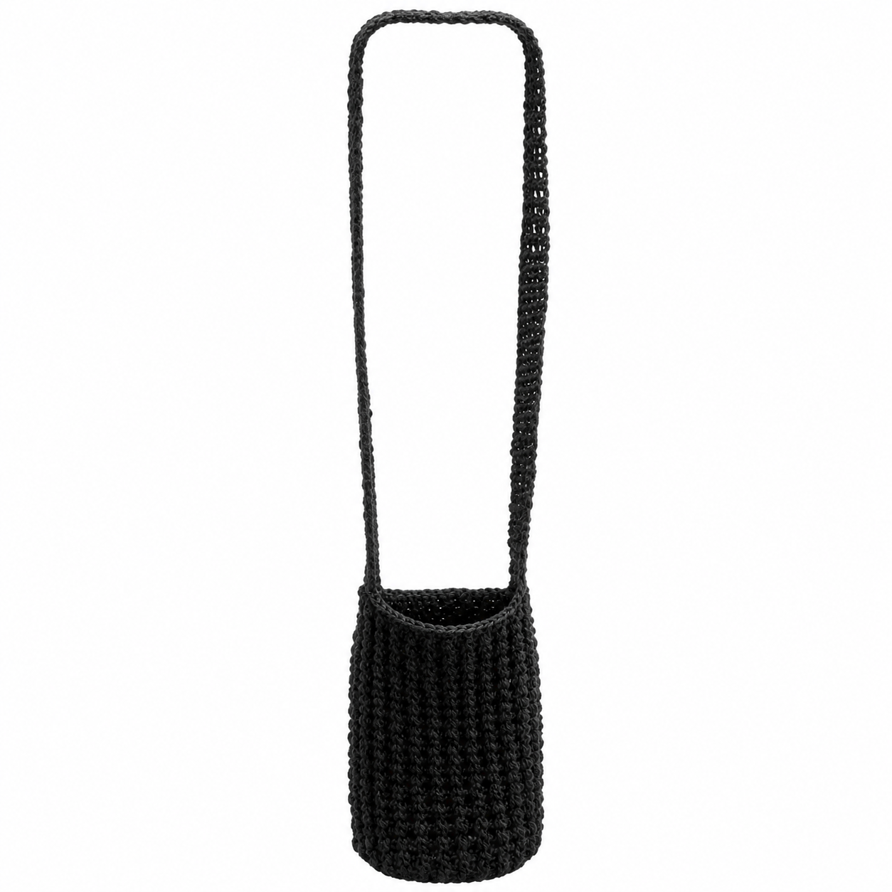 Bolso de crochet negro