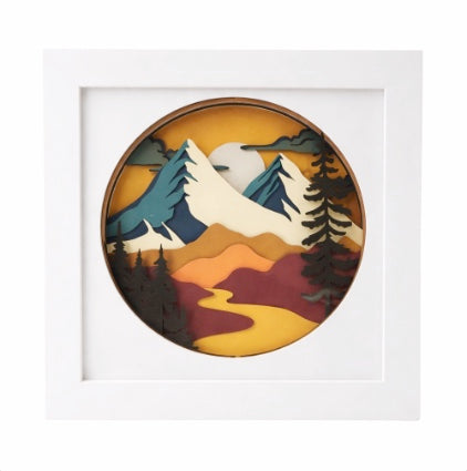 Cuadro con paisaje de montaña