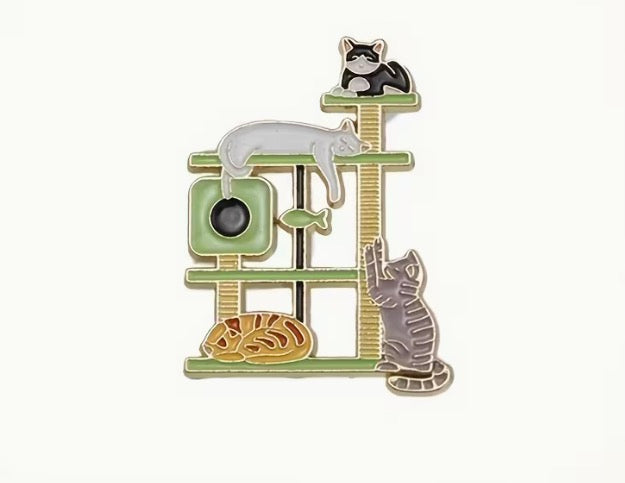 Alfiler de casa de gatos