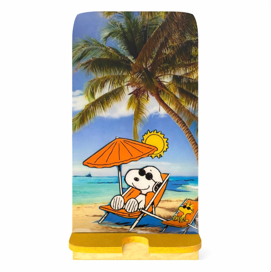 Soporte relajante para teléfono de Snoopy