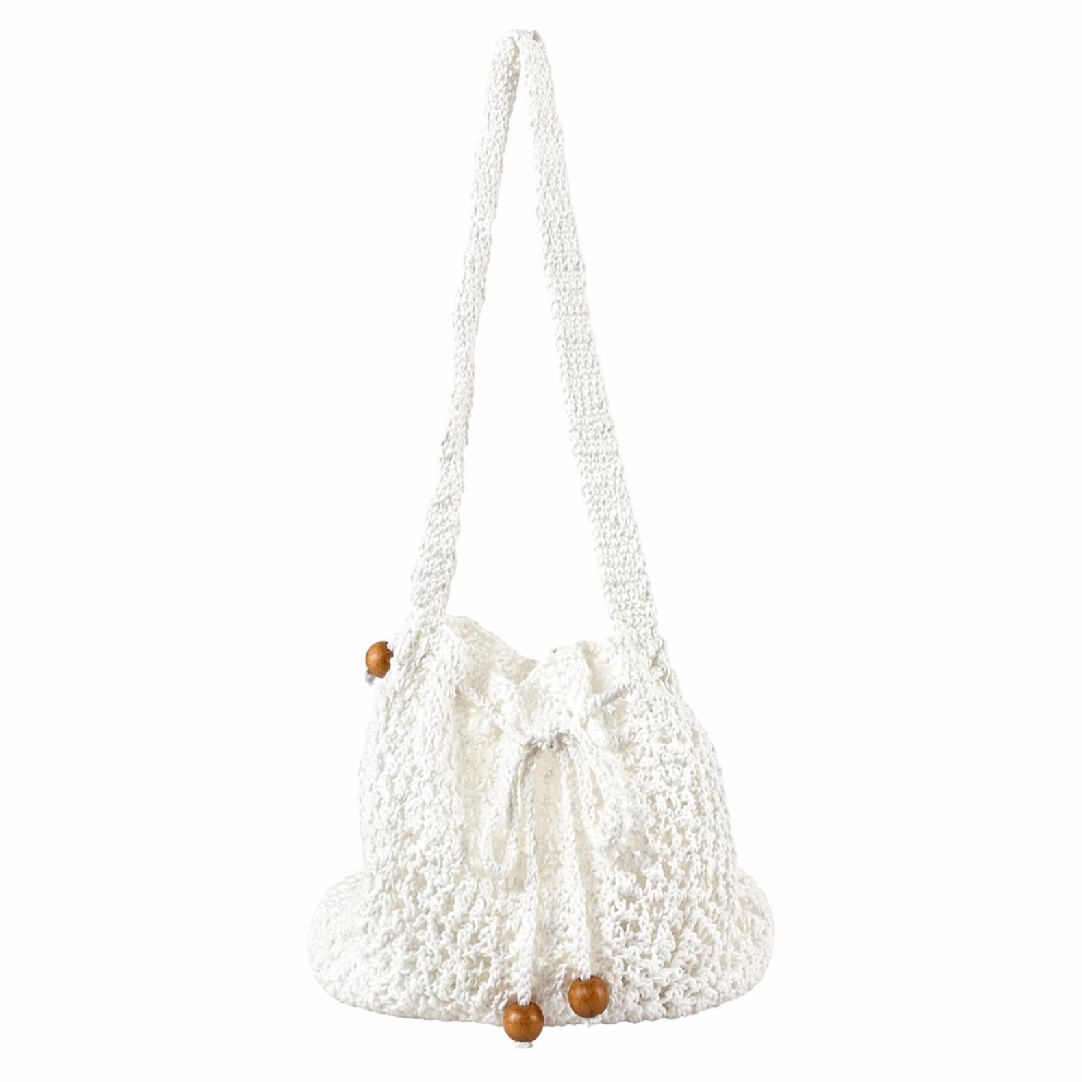 Bolso de Crochet Blanco Clásico
