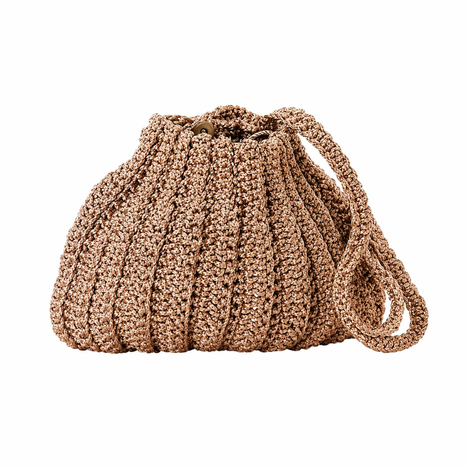 Bolso de crochet color Marron