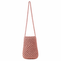 Bolso de crochet rosa