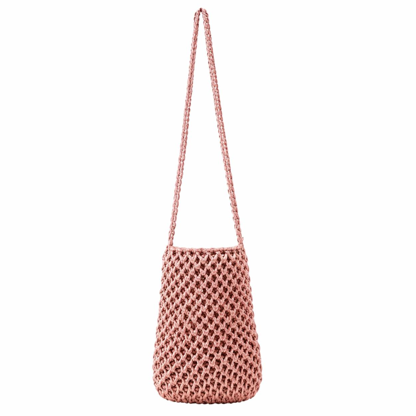 Bolso de crochet rosa