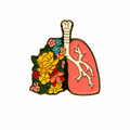Pin de pulmones florales
