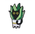 Pin de gato en plantas