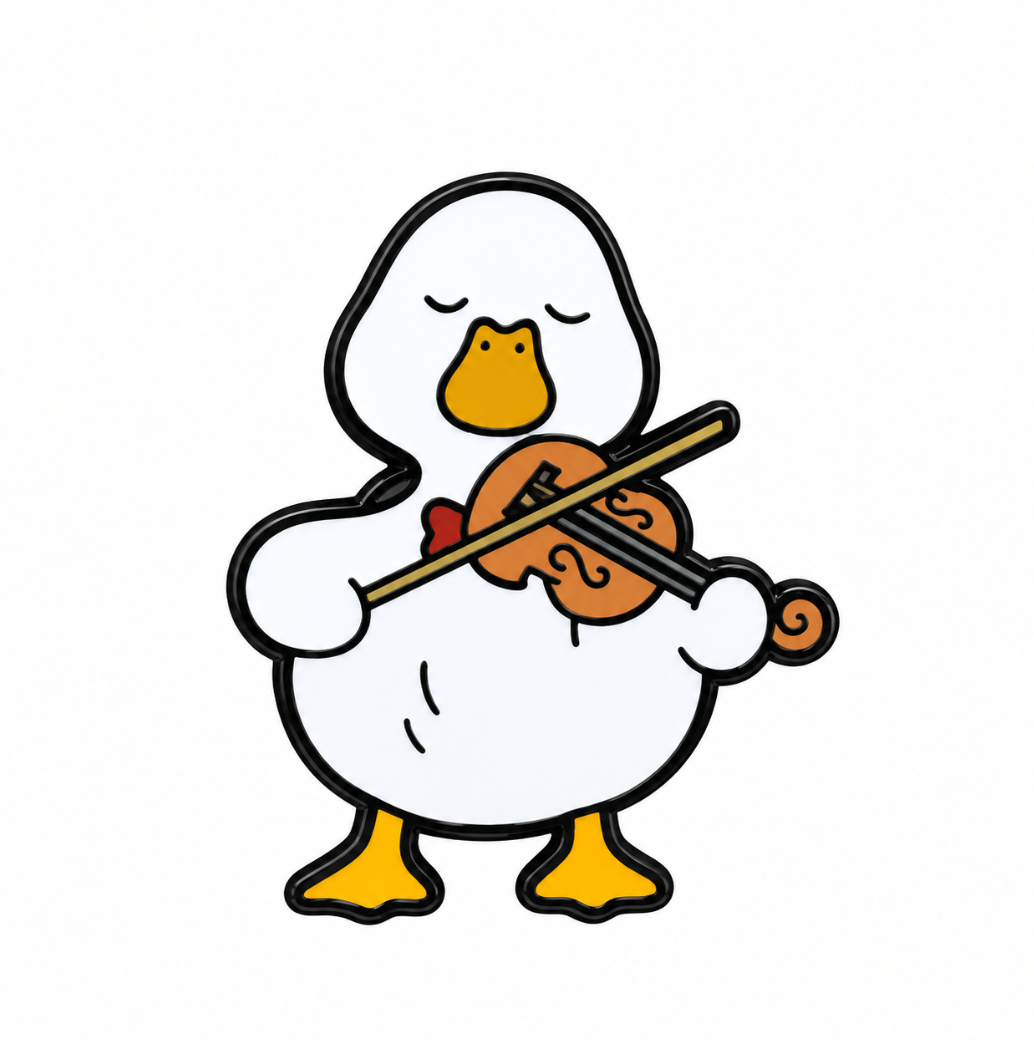 Violin Duck pin
