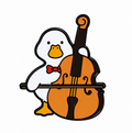 Pin de pato con violonchelo