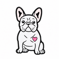 French Bulldog pin