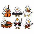 Pines musicales de pato