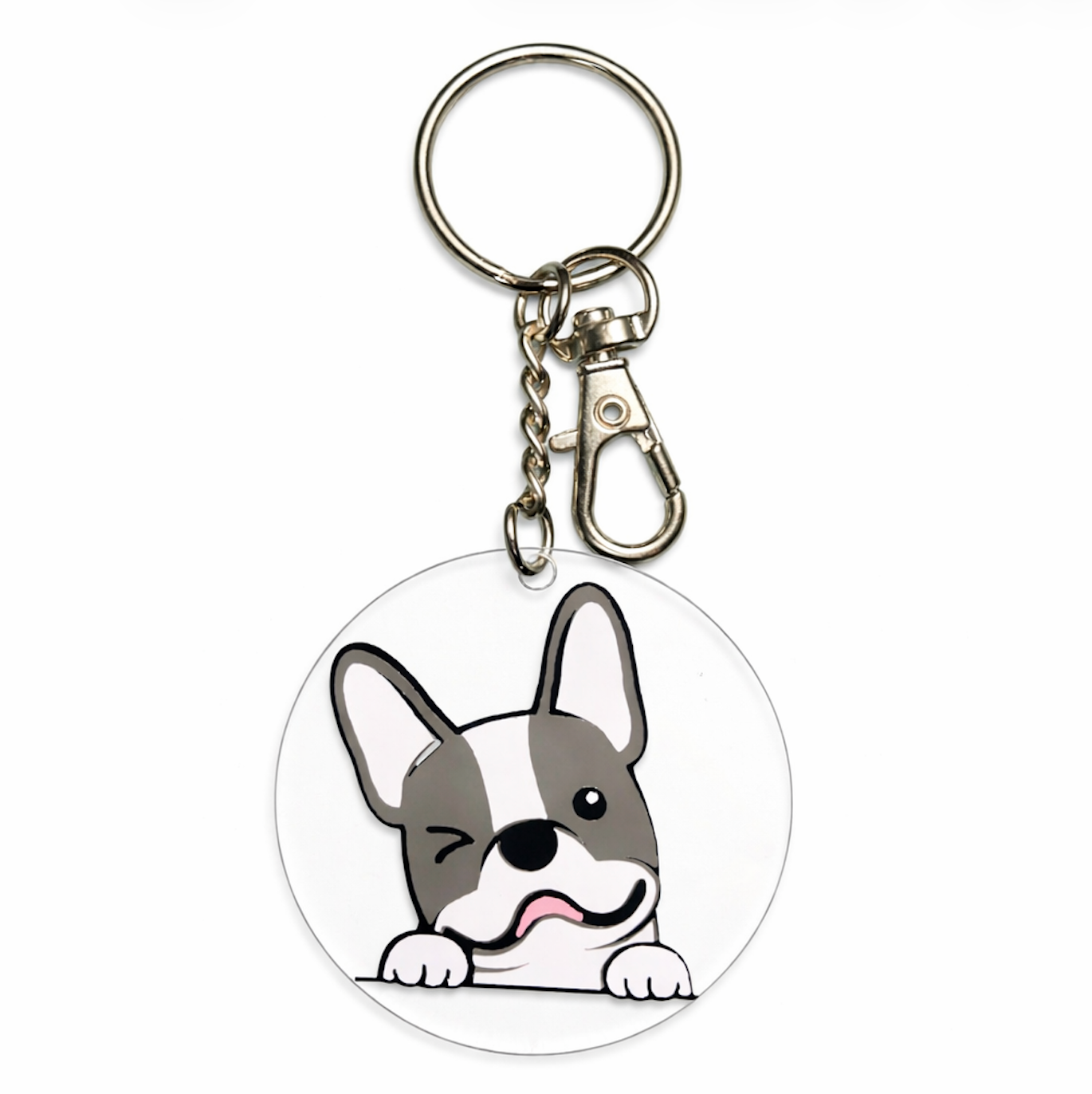 Llavero de bulldog francés